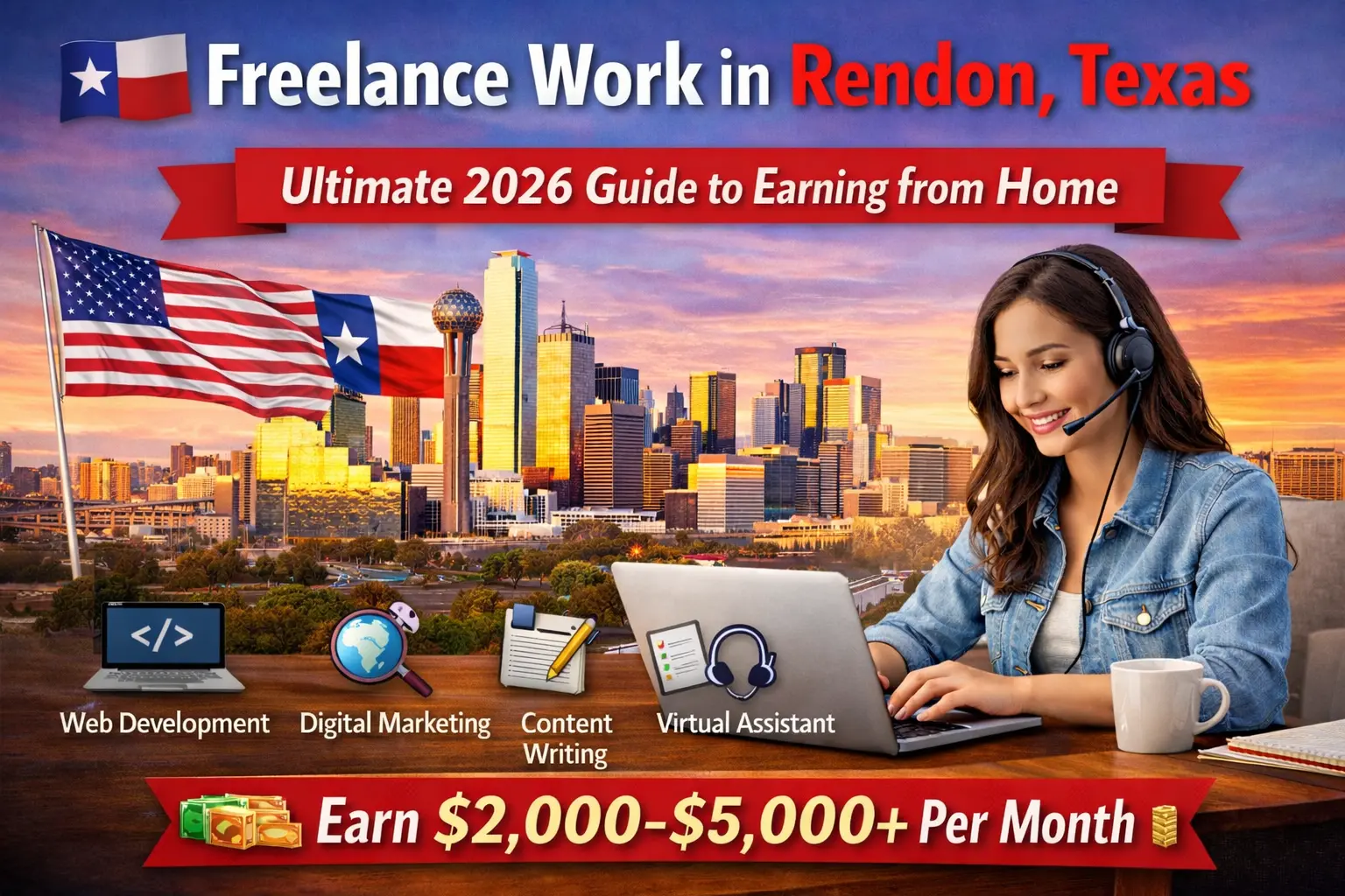 Freelance Work in Rendon – Ultimate 2026 Guide to Earning from Home